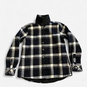 Women’s Orvis Black and White Plaid Shirt with Red Accents, Size S